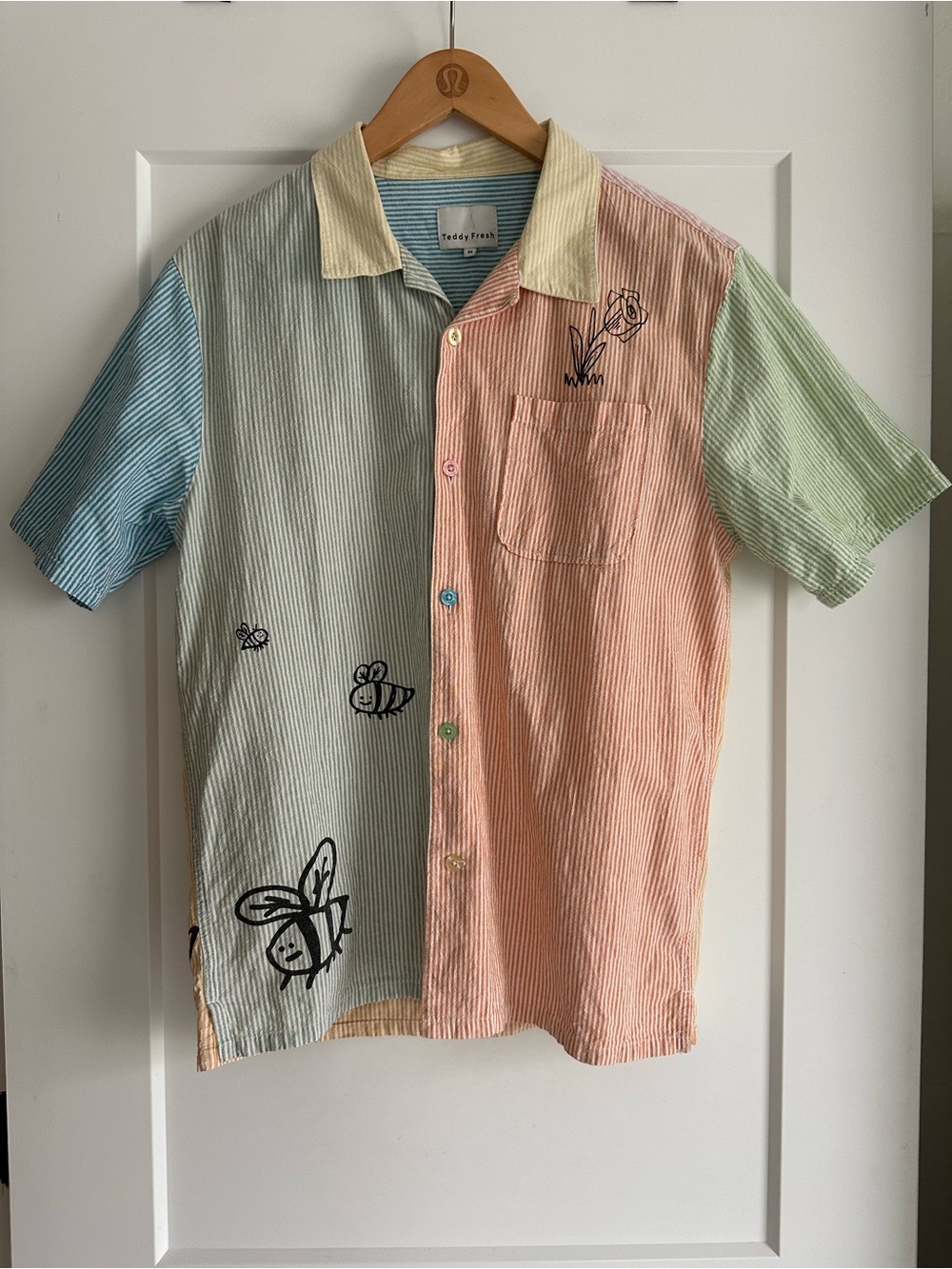 Teddy Fresh Camp Button Up Size medium